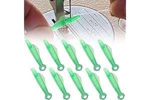 OYKRUEATS 10 Stück Einfädelhilfe Nähmaschine,Fisch-Nadeleinfädler für Nähmaschinen,Manuell Einfädler für Nadeln,Kunststoff Fisch Needle Threader Threading Tool,für Nähmaschinen Zubehör,Handnähen(Grüner)