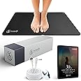 Soundly Grounded Grounding Mat - Premium Carbon-Infused Vegan Leather Earthing Mat for Improved Sleep, Energy, Pain Relief, Wellness and Reduced Inflammation and Anxiety - 60 x 40cm with 15ft Cord