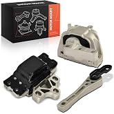 Frankberg 2 Motor Mounts + 1 Front Right Transmission Mount | 1K0199262CB; Fits: Golf VI Variant AJ5, Golf VI 5K1, E.O.S 1F7
