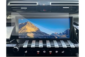 [2 Pezzi] SXCY Pellicola Protettiva Schermo per Peugeot 208 e-208 2008 e-2008 2020-2023, 10" GPS Navigatore Display Protezione Schermo, 4H Durezza /Antigraffio /Anti Impronta