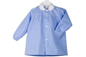 KLOTTZ Grembiule Scolastico a Quadri. per Asilo e lavoretti Manuale.