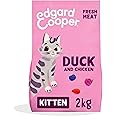 Edgard Cooper Kitten Grain Free Dry Cat Food, (Duck&Chicken 2kg), Natural Cat Kibble for Puppies with Fresh Meat & Amino Acid
