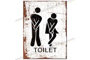 SIGNS 2 ALL Plaque murale en métal avec logo humoristique pour toilettes et abri de jardin Petit format 15 x 10 cm