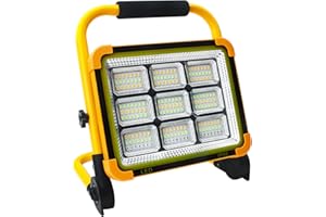 OUSIDE Reflektor budowlany akumulatorowy, reflektor LED, akumulator, akumulator 10500 mAh, 4 tryby świecenia 6500 K/4500 K/3000 K/SOS