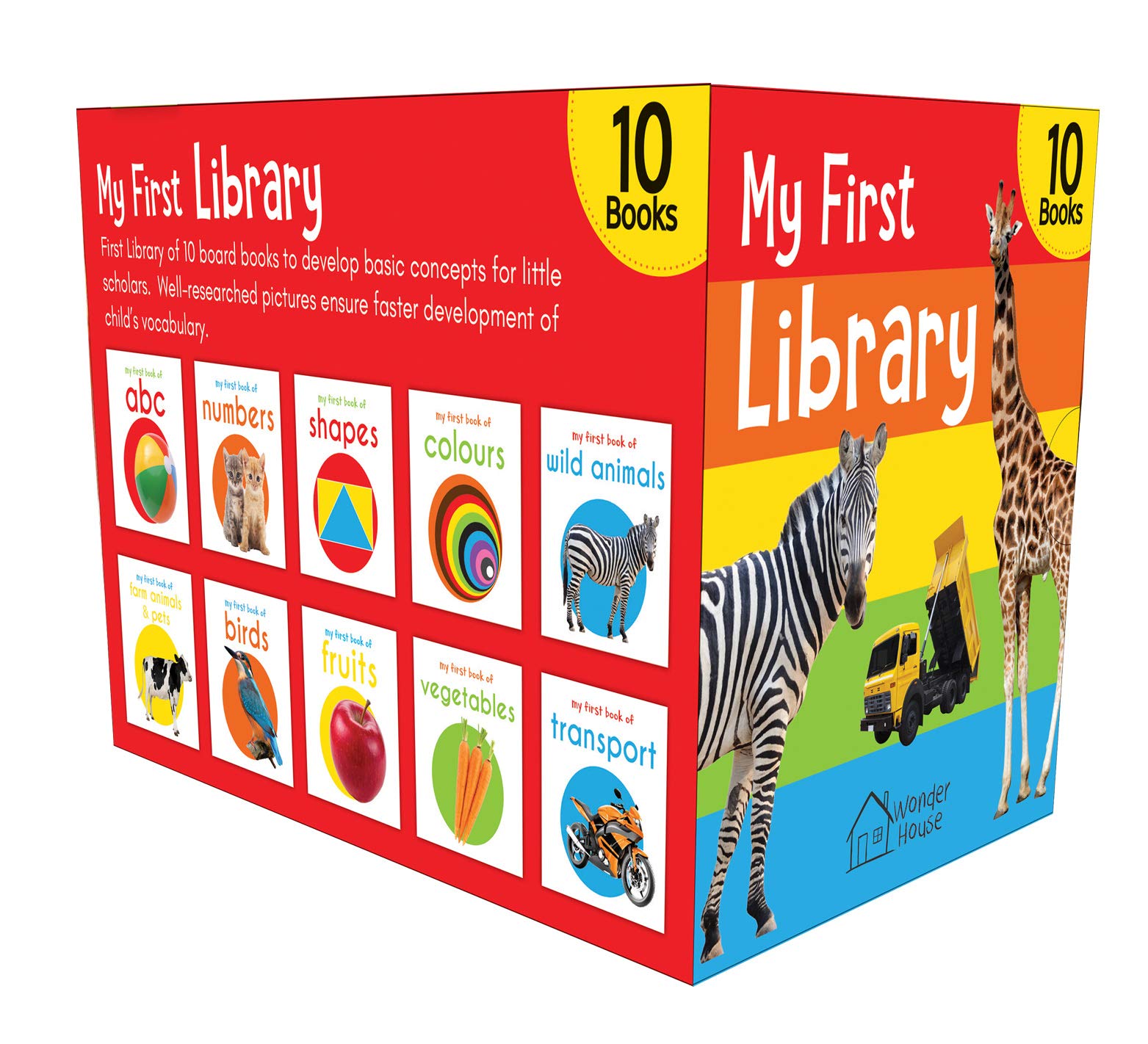 My First Library: Boxset of 10 Board Books for Kids - Image 4