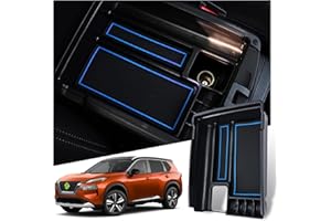 Ruiya Compatible avec Nissan X-Trail XTrail T32 2014-2021 Accoudoir Boîte de Rangement,Plateau de rangement de la console Boîte de rangement pour console centrale accoudoir Accessoire XTrail T32