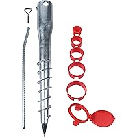 Meister Eindrehbodenhülsen-Set 8-teilig - Ø 65 mm x 565 mm - Für Rohre mit Ø 26 - 64 mm - Mit 5 Reduzierhülsen…