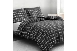 LAZZARO HOME FEEL THE DIFFERENCE LAZZARO King Size Duvet Set, Non-Iron King Size Duvet Covers Bedding Sets, 3 Pcs with Zipper Closure 230 X 220 cm