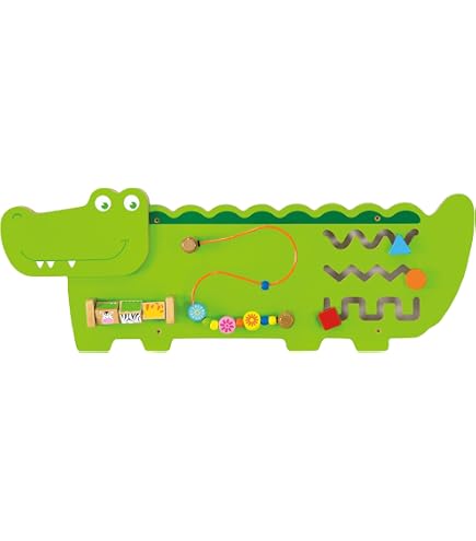 Panneau Mural Ours VIGA – Jouet éducatif Pour Crèche Et Garderie – Dès 1 An – Dimensions 94x36x7 Cm