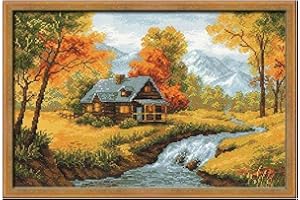 Riolis Kit de Punto de Cruz. Paisaje Otoñal