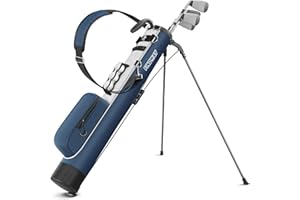 Findway Bolsa de Golf Ligera con Soporte y Correa, Fácil de Llevar y Duradera para el Campo de Práctica, Campo de Par 3 y Campos Ejecutivos, de 31.5 Pulgadas de Alto