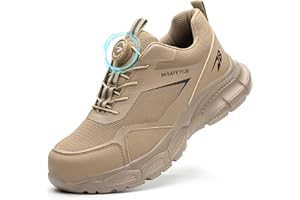 GUDECIUS Sicherheitsschuhe Herren Damen Leicht Arbeitsschuhe Herren Stahlkappenschuhe Arbeitsschutzschuhe Atmungsaktiv rutschfest mit Stahlkappe 38-46 EU