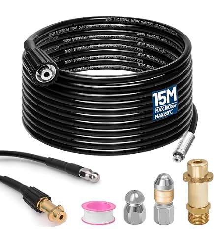 Kit Tuyau Nettoyage 40 M Professionnel 4 Pièces Pour Kärcher Kranzle HD/HDS