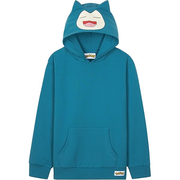 Maglione Pokemon Felpa Con Cappuccio Pikachu Ragazze 5-12 Anni