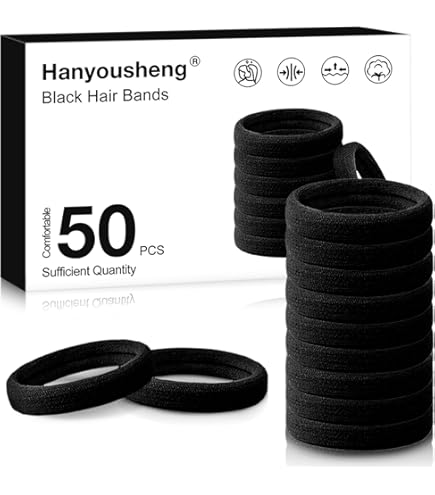 Topkids Accessories Soft Jersey Thick Hair Bands, Hair Bobbles Elastic HairBands | UK - View #9
