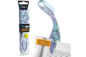 GIFTS FOR READERS & WRITERS Flexilight Leselampe | 2 in 1 Lesezeichen Buch Licht | LED Clip On Leselampe | Kinder und Erwachsene Buchlampe | Buchzubehör | Geschenk für Leser, Buchliebhaber