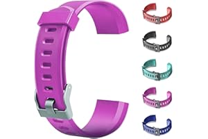 CXINLky Ersatzbänder, Uhrenarmbänder aus Silikon für ID115Plus HR Smart Watch, Verstellbare Riemen, Buntes Uhrenarmband Zubehör für ID115Plus HR Smartwatch