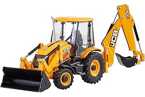 Britains JCB 3CX SiteMaster Plus - Retroexcavadora de Juguete de construcción fundida, Juguetes de Granja a Escala 1 32, Juguetes de Tractor de Metal y plástico, Modelos coleccionables para niños