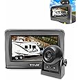 WiFi Wireless Magnetic Hitch Camera Backup Rear View with 4.3 inch LCD Monitor Display for Gooseneck Horse Trailer Boat Travel Trailer/Fifth Wheels/RV/Camper Car Battery Powered Portable Kit