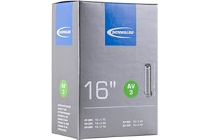 Schwalbe 3 - Camera d'aria bicicletta 16", la confezione può differire, colore nero, taglia 40 cm