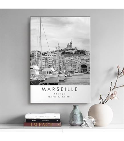 Poster Toile Décor Murale Vintage Séoul Corée - Impression Haute Qualité 20x30cm Pour Salon, Chambre, Bureau