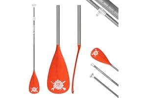 FunWater Sup Paddle Stand Up Paddle Ajustable de 3 o 4 piezas Tabla de Paddle flotante de aleación portátil duradera y estibable