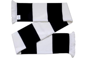 ARENA SCARVES Newcastle United Supporters Black and White Retro Style Scarf