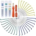 Mayboos 30 Stück Nadelfilznadeln, 3 Farben, Wollfilzzubehör, Filznadeln, farbcodierte Wollfilznadeln, Werkzeug-Set mit Nadelb