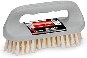 CLARIO Brosse Nettoyage – Poils Solides et Manche Indestructible 100% Plastique recyclé pour Nettoyer, & Récurer les Extérieur