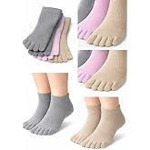 Sky Socks 3&rsquo;l&uuml; Bambu Parmaklı Mantar &Ouml;nleyici Sağ-Sol Ayrı Yıkamalı Patik Set