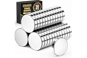VNDUEEY 50 Pack Magnets, 15x3mm Fridge Magnets for Adults, Whiteboard Magnet for Crafts, Notice Board