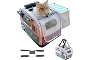 New Kittyrama Slate Cruiser 2-in-1 Katzentrage & Versteck Tierärztlich empfohlen für den Komfort der Katze unterwegs Fluggesellschaft geeignet Obere Seite und vorne Öffnung Katzentrage Ausziehbar und