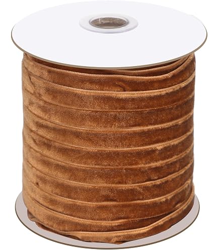 Nastro Di Velluto Arancione QUARKZMAN | 2,54 Cm X 9,14 Metri | Morbido E Flessibile Per Confezioni Regalo E Decorazioni Fai Da Te