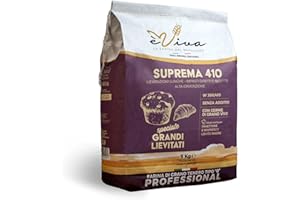 Agricola Piano – Suprema 410 | Farina di Grano Tenero Tipo 0 kg 5, Per Panettone, Pandoro e Rinfresco Lievito Madre, Senza additivi, con Germe di Grano Vivo, Farina Italiana