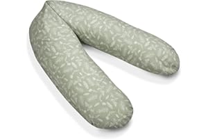 ‎PIC BEAR pic Bear Classic 190cm Stillkissen - hochwertiges Schwangerschaftskissen - anschmiegsames Lagerungskissen aus Baumwolle - schadstofffreies Seitenschläferkissen (100% Jersey Baumwolle, Forest Leaves)