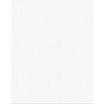 100 Fogli Di Cartoncino Bianco Testurizzato Lino – 216 G/m² – 21,6x27,9 Cm – Per Inviti, Scrapbooking E Arti Creative