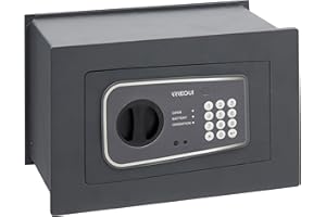 ARREGUI Logica10 611110 Cassaforte a Muro | Cassaforte da Incasso a Frontale Spesso di 10 mm | Cassetta di Sicurezza con Codice | Catenacci Anti Taglio | Sistema Anti Leva | 10 L | 25 x 35 x 25 cm
