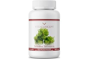 ‎VITACONCEPT PRAXIS FÜR ANTI-AGING-MEDIZIN Vitaconcept I Tribulus Terrestris | 1000 mg pro Kapsel | 120 Kapseln | Das Orginal aus Erdburzeldorn | laborgeprüft | für Männer und Frauen | hochdosiert | Vegan