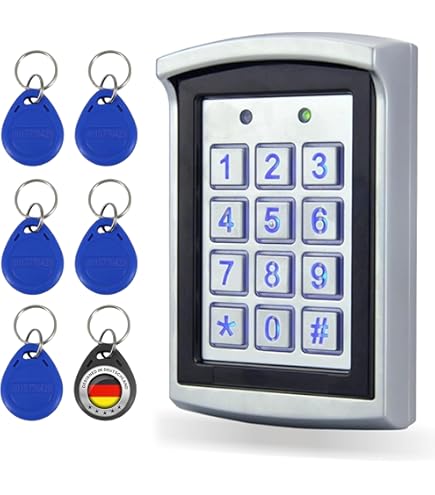 ORNO ZS-802 Waterdicht Codeslot met Kaartlezer en Contactloze Sleutelhangerlezer Ingebouwd Geheugen