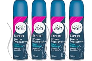 Veet Spray Epilation - Peaux sensibles - 4x150 ml