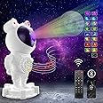 MOONCEE Astronaut Galaxy Projector Night Light with Music Bluetooth Speaker, Timer and Remote Control, 360°Adjustable Design, Nebula Starry Sky Moon Projection for Kids Bedroom Gaming Room Party Gifts