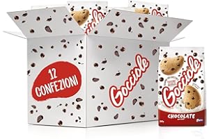 Pavesi Biscotti Frollini Gocciole Cioccolato, 12 Pack da 500 g Senza Olio di Palma