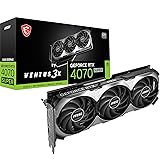 MSI GeForce RTX 4070 SUPER 12G VENTUS 3X OC, Scheda Video Gaming - Memoria 12GB GDDR6X (21 Gbps/192-bit), PCI Express® Gen 4,