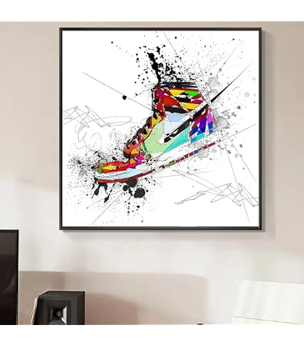 Chaussures Graffiti Art Peinture Affiches De Mode Et Street Art