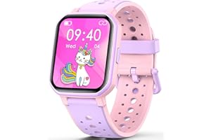 JOYELE Smartwatch Orolorio Bambino Bambina, Orologio Fitness Smart Watch 19 Modalità Sportive, Monitoraggio Sonno/Frequenza Cardiaca, Fitness Tracker per Android iOS (Viola)
