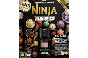 EL GRAN LIBRO DE RECETAS DE NINJA CREAMI DELUXE: Más de 410 Recetas Sencillas, Fáciles y Auténticas para Hacer en Casa con Helados Artesanales, ... Postres Veganos y Creaciones Sin Azúcar