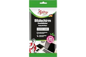 ‎POLIBOY ... PFLEGT WIE NEU POLIBOY Bildschirm Feuchttücher - Displayreiniger Putztücher mit Antistatikeffekt - 1x15 Tücher - Made in Germany
