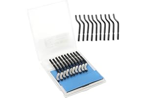 YOSOO HEALTH GEAR 20 Cuchillas de Desbarbado de Repuesto, Cabezal de Corte de Repuesto para Cuchillo de Desbarbado y Recorte BS1010 para Raspar Metal, Plástico, Aluminio, Cobre, PVC, Hierro