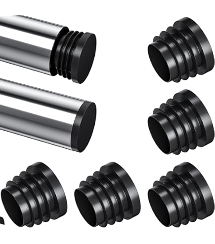 Blanking End Caps 10mm Dia Plastic Round Tubing Tu... - Grandado - Foto 5