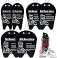 Vecacosic Ski Boot Horn - 3 Sizes Ski Boot Shoe Horn, Cuttable Plastic Shoe Horn for Ski Snowboard Boots, Makes Putting On Ski Or Snowboard Boots Easier, Shoe Helper Tool for Skiers of All Ages